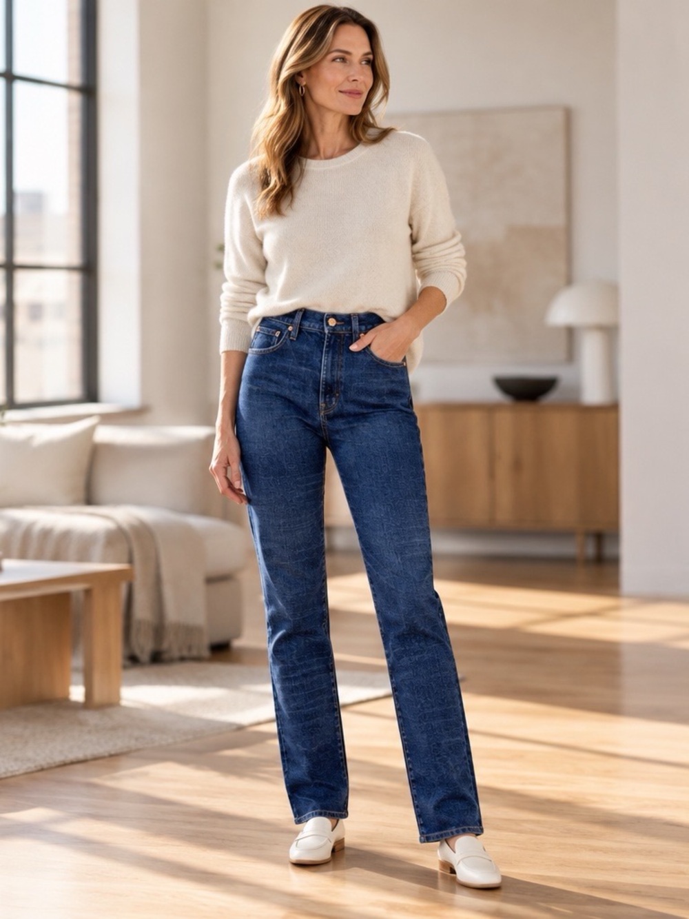 J.Crew Vintage Straight Jeans High Rise Ankle Medium Dark Wash Size 28